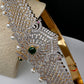 CZ Green Stone Diamond Finish Hip Belt Kamarbandh