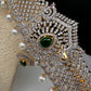 CZ Green Stone Diamond Finish Hip Belt Kamarbandh