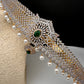 CZ Green Stone Diamond Finish Hip Belt Kamarbandh