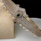 CZ Green Stone Diamond Finish Hip Belt Kamarbandh
