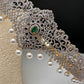 CZ Green Stone Diamond Finish Hip Belt Kamarbandh