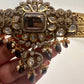 Moissanite Purple Stone Victorian Pendent Self Design Hip Belt Kamarbandh