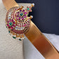 Red Green Jadau Kundan Green Beads Hip Belt Kamarbandh
