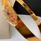 Red Green Jadau Kundan Pearls Hip Belt Kamarbandh