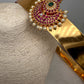 Red Green Jadau Kundan Pearls Hip Belt Kamarbandh