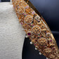 Goddess Lakshmi Nakshi AD Red Green Stone Pearls Hip Belt Kamarbandh