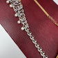 AD Ganga Jamuna Polish Color Stone Pearls Sleek Hip Chain Kamarbandh - Green