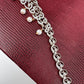 AD Ganga Jamuna Polish Color Stone Pearls Sleek Hip Chain Kamarbandh - Red