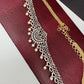 AD Ganga Jamuna Polish Color Stone Pearls Hip Chain Kamarbandh - Green