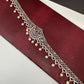 AD Ganga Jamuna Polish Color Stone Pearls Hip Chain Kamarbandh - Red