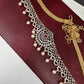 AD Ganga Jamuna Polish Color Stone Pearls Hip Chain Kamarbandh - Red