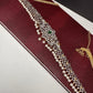 AD Ganga Jamuna Polish Color Stone Pearls Hip Chain Kamarbandh - Green