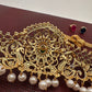 AD Ganga Jamuna Polish Changeable Color Stone Pearls Peacock Design Hip Chain Kamarbandh