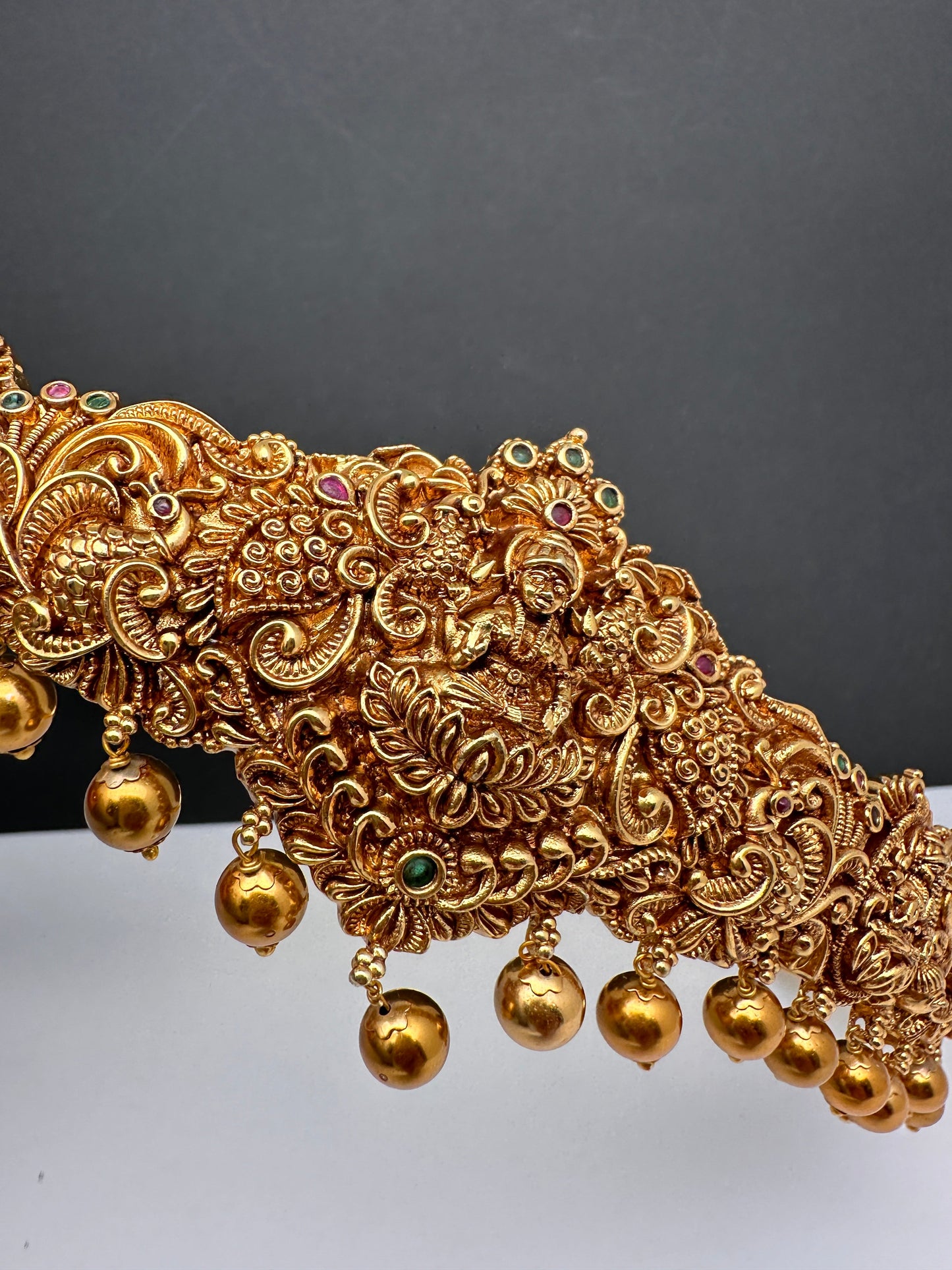 Goddess lakshmi Nakshi Matte Kids Hip Belt Vaddanam