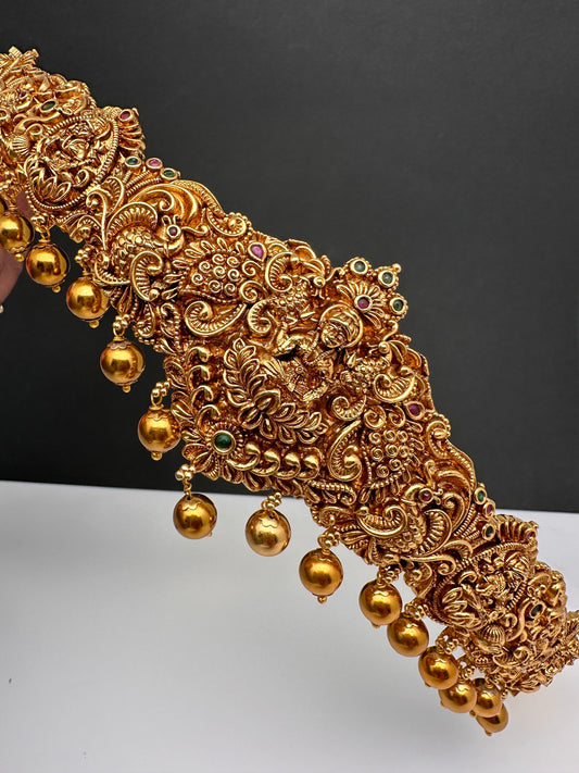 Goddess lakshmi Nakshi Matte Kids Hip Belt Vaddanam