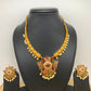 Antique Red Green Kemp Necklace Floral Pattern Kanthi Style