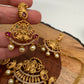 Goddess Lakshmi Peacock Red Stone Mini Choker