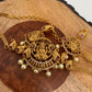 Goddess Lakshmi Peacock Red Stone Mini Choker