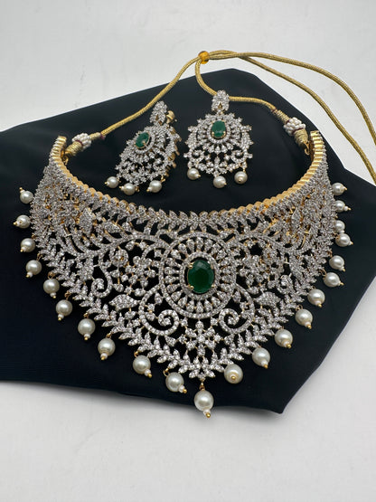 AD Diamond Finish Choker - Green