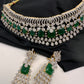 AD Color Stone Choker - Green
