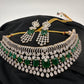 AD Color Stone Choker - Green