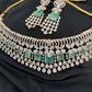 AD Color Stone Choker - LightGreen