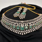 AD Color Stone Choker - LightGreen