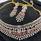 AD Color Stone Choker - Pink