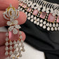 AD Color Stone Choker - Pink