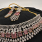 AD Color Stone Choker - Pink