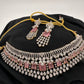 AD Color Stone Choker - Pink
