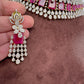 AD Color Stone Choker - Red