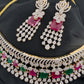 AD Color Stone Choker - white