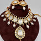 Moissanite Red beads Pearls Choker