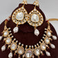 Moissanite Red beads Pearls Choker