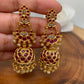 Simple Red Kemp Jhumki