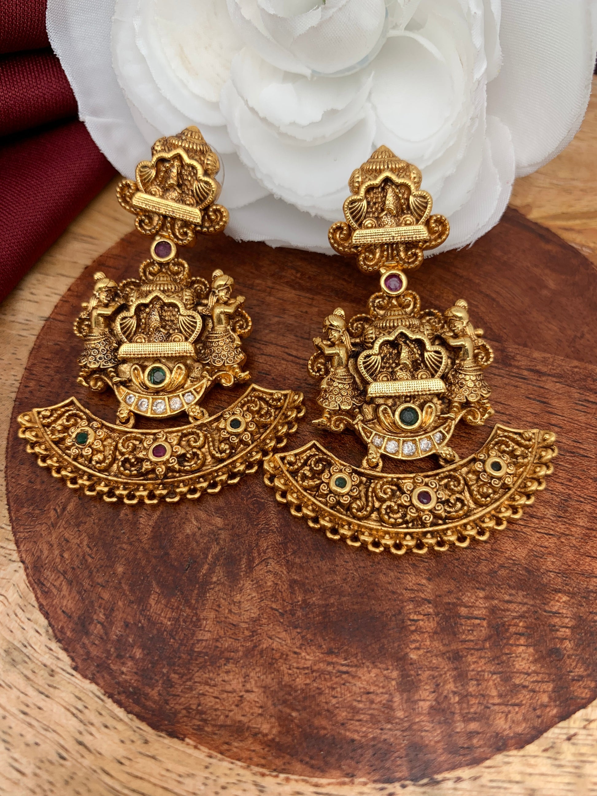 Doli Palki Nakshi Matte Finish Earrings