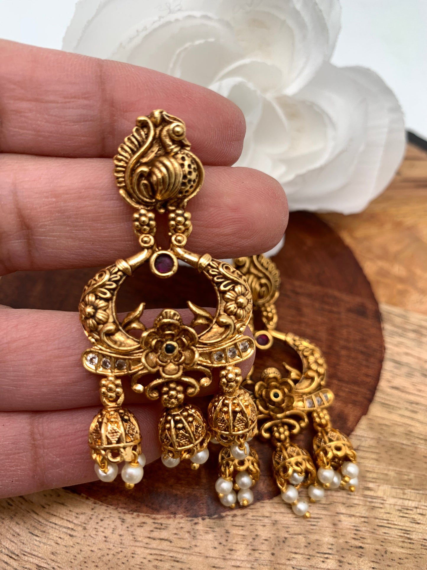 Peacock Nakshi Earrings
