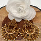 Goddess Lakshmi Nakshi Chandbali Earrings