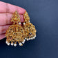 Matte Goddess Lakshmi Nakshi Earrings