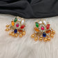 Nauratan Lotus Jadau Kundan Earrings