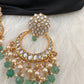 Jadau Kundan Chandbali Earrings