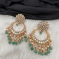Jadau Kundan Chandbali Earrings