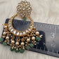 Jadau Kundan Chandbali Earrings