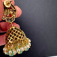 Krishna Jhumki Earrings - Green