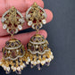 Krishna Jhumki Earrings - Purple