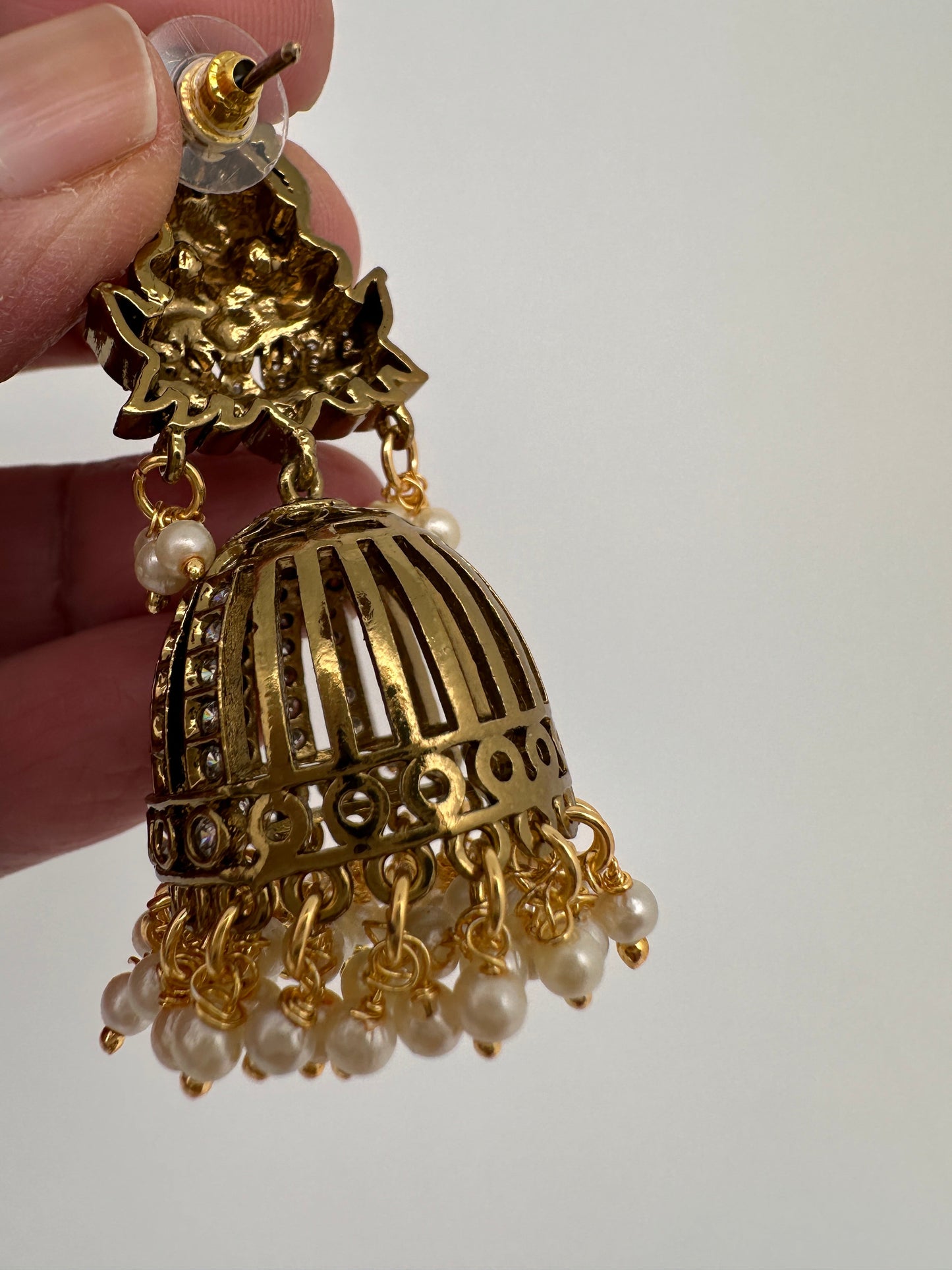 Goddess Lakshmi Nakshi Victorian Jhumka