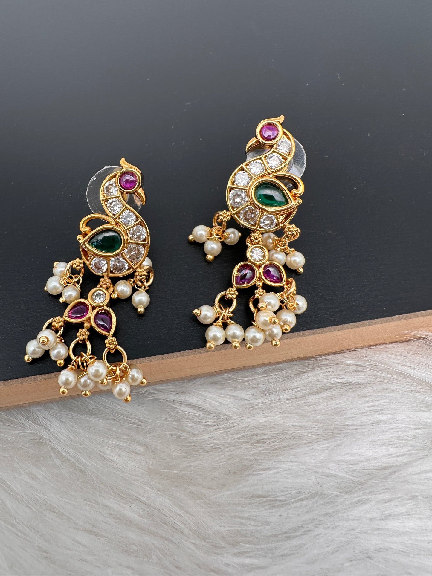 CZ Matte Dainty Earrings