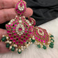 Jadau Kundan Pink Earrings