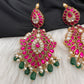 Jadau Kundan Pink Earrings